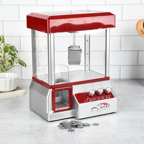 Etna Electronic Mini Claw Machine for Kids, Mini Candy Prize Dispenser Arcade Game with Sound, 30 Tokens, 10" x 7.90" x 13.5"