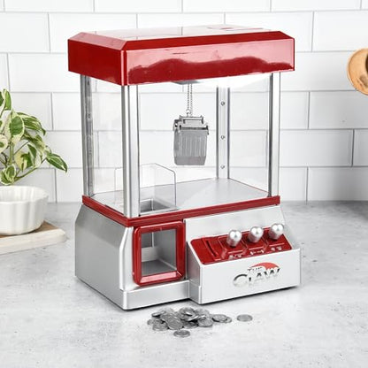 Etna Electronic Mini Claw Machine for Kids, Mini Candy Prize Dispenser Arcade Game with Sound, 30 Tokens, 10" x 7.90" x 13.5"