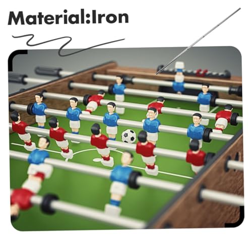 Toyvian 2pcs Foosball Table Rods for Soccer Game Poles for Home Use Easy Installation Replacement Accessories for Foosball Tables