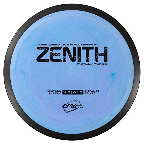 MVP Disc Sports Neutron Zenith James Conrad Edition Disc Golf Distance Driver (Colors May Vary) - size: 165-170g