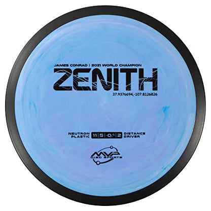 MVP Disc Sports Neutron Zenith James Conrad Edition Disc Golf Distance Driver (Colors May Vary) - size: 165-170g