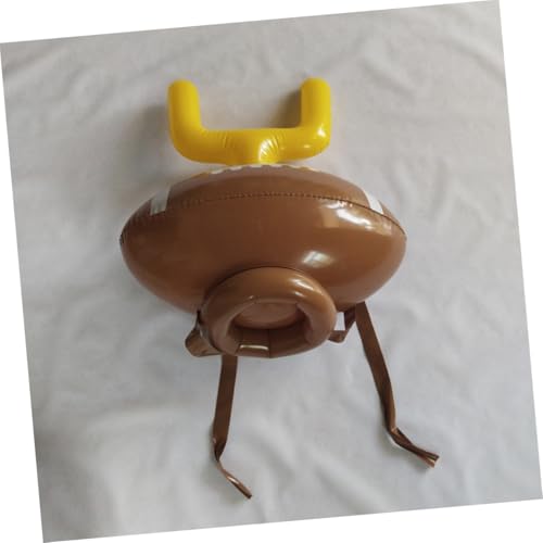 NOLITOY Inflatable Ring Toss Hat Fun Throwing Game for Adults PVC Material Easy Inflate and Fold Outdoor and Indoor Educational Plaything to Enhance Motor Skills and Coordination