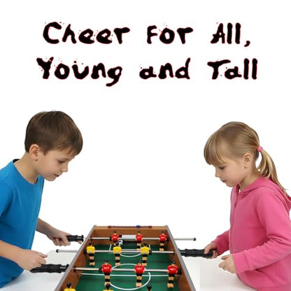 19.4" Mini Foosball Table - Includes Two Balls and a Scorekeeping | Portable Soccer Game for Indoor and Outdoor Fun
