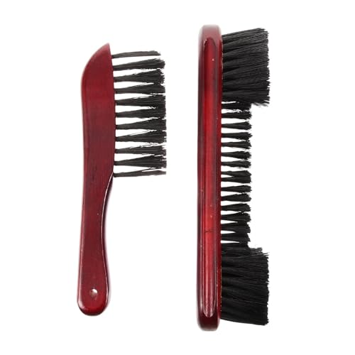 2pcs Pool Table Brush Set Wooden Handle PVC Bristle Non-Scratch Cleaning Tool for Billiard Surface Rail Dust Removal for Pool Tables and Cabinets