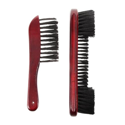 2pcs Pool Table Brush Set Wooden Handle PVC Bristle Non-Scratch Cleaning Tool for Billiard Surface Rail Dust Removal for Pool Tables and Cabinets
