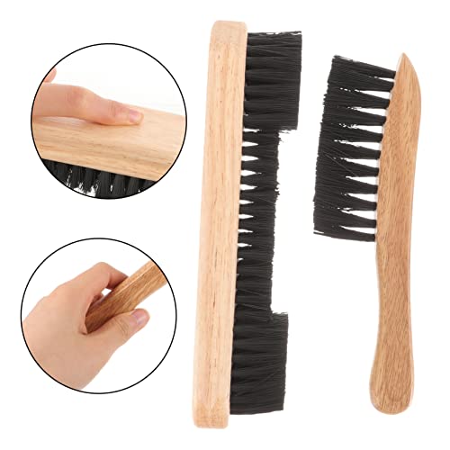 Mipcase 2pcs Billiards Table Brush Set Pool Table Cleaner Rail Edge Brush Multi-use for Club