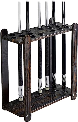 Freestanding Billiard Stick Stand - Holds 18 Cues,for Clubs Accessories, Fishing Rod Rack, Ball Set Floor