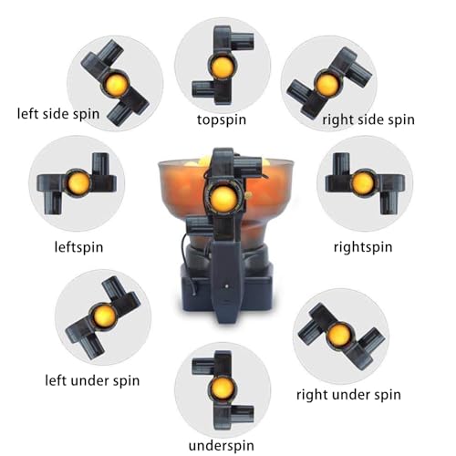 Ping Pong Robot Machine with 36 Different Spin Balls Table Tennis Robots Automatic Ball Machine for Training - color: Ping Pong Robot
