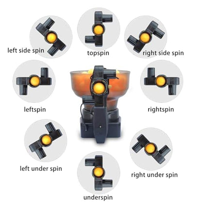 Ping Pong Robot Machine with 36 Different Spin Balls Table Tennis Robots Automatic Ball Machine for Training - color: Ping Pong Robot
