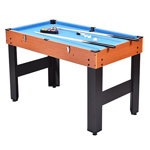 New 48" 3-in-1 Multi Combo Game Table Foosball Soccer Billiards Pool Hockey for Kids