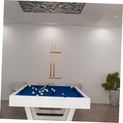 POPETPOP 2pcs Wall-mounted Pool Stick Rack Billiards Storage Easy Install Pool Stick Holder Space-saving Design for Game Rooms - color: Light Yellow