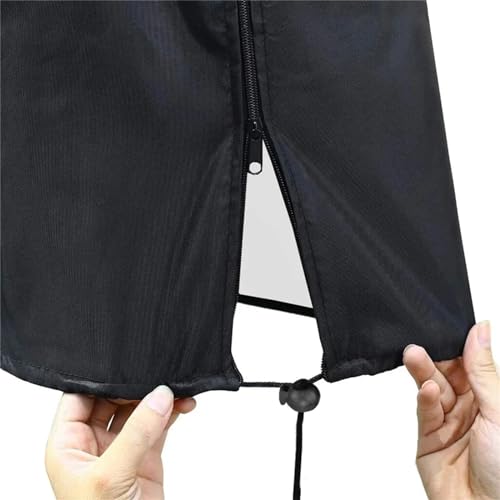 Table Tennis Cover, Indoor Waterproof Dustproof Sunscreen Ping Pong Table Cover Fits Folding Tables All Weather Protection 5.4*2.3*6.1ft（Black）