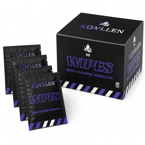 KONLLEN Billiards Billiard cue Towel - 100% Cotton Black 8-Ball Pool Cue Clean Towel Maintenance Accessories Cleaning Set Shaft Wax + Cleaning Powder + - color: Cleaner Wipes