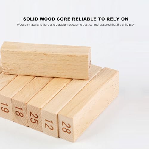 Stacking Tower Game, Burr-free Widely Used Wooden Tower Game for Camping