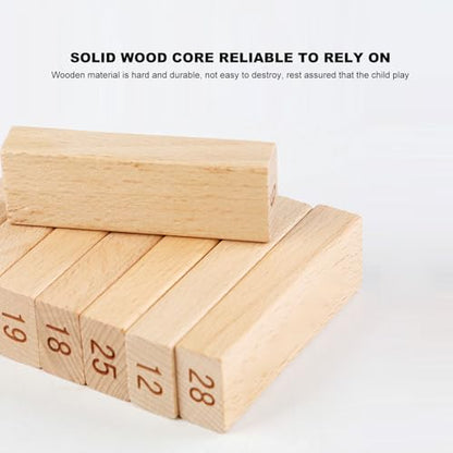 Stacking Tower Game, Burr-free Widely Used Wooden Tower Game for Camping