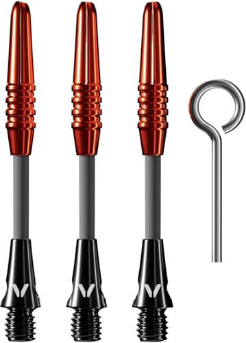 Viper Carbon Fiber High Performance Ultra-Light Dart Shafts, Set of 3 - color: Red, size: InBetween