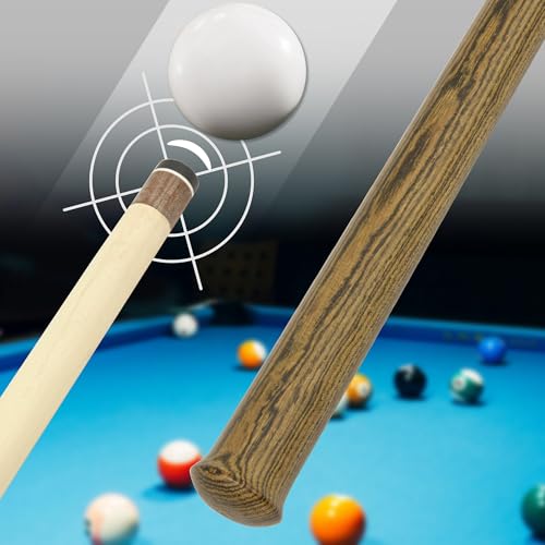 HomeSeason Jump Break Stick Canadian Maple Cue Stick, 10.5oz 42-Inches Pool Cue Suitable for Children, 13.5mm Tip, Quick Release Joint - color: HS-T01-B