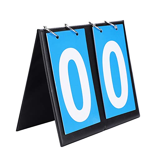 Basketball flip Score, Score Counter for Table Tennis Board Corn Basketball (4 Digit Red Blue) Portable Flip Sports Scoreboard (Two-Digit Scoreboard)