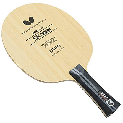 Butterfly SK Carbon Table Tennis Blade - TAMCA 5000 Carbon Fiber Blade - Professional Butterfly Table Tennis Blade - Available in FL and ST Shakehand Handle Styles - Made in Japan - style: Flared