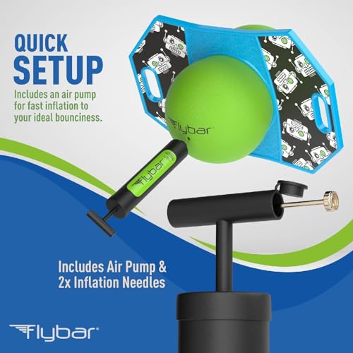 Flybar LED Pogo Trick Ball for Kids Balance Bounce Board w/Anti-Slip Deck - color: Robot