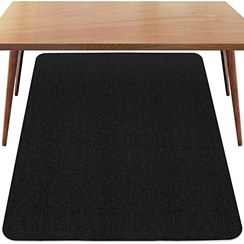 Sycoodeal Office Chair Mat for Hardwood Floor,Office Computer Gaming Chair Mat for Tile Floor,Large Floor Protector Rug,Anti-Slip,Easy to Clean,Carbon-Black (48"x60") - size: 48*60"