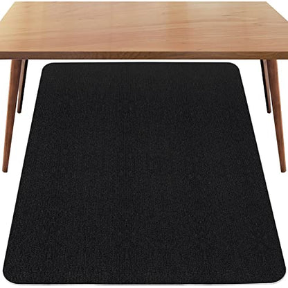 Sycoodeal Office Chair Mat for Hardwood Floor,Office Computer Gaming Chair Mat for Tile Floor,Large Floor Protector Rug,Anti-Slip,Easy to Clean,Carbon-Black (48"x60") - size: 48*60"