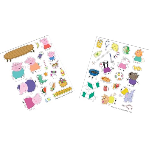 Magnetic Creations Tin: Peppa Pig - Creative Storytelling Playset, 40 Pop-Out Magnets, Beautiful Play Scene, Mix & Play Toy, Kids-Toddlers Ages 3+ - style: Peppa Pig