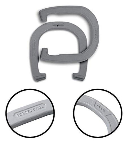 Baden Champions Horseshoe Set | Backyard Games | Tournament Quality Forged Steel Construction, Durable Gray/Black Design