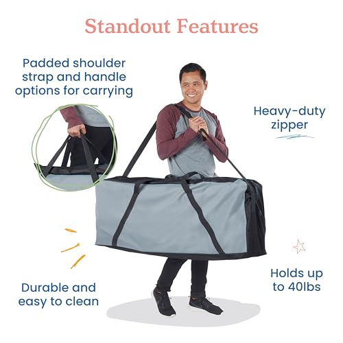 ECR4Kids Jumbo 4-To-Score Carry Bag, Kids Games, Grey/Black