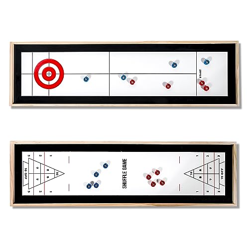 Trademark Innovations Table Top Games Shuffle Board Game Table Portable Game Table Curling Game