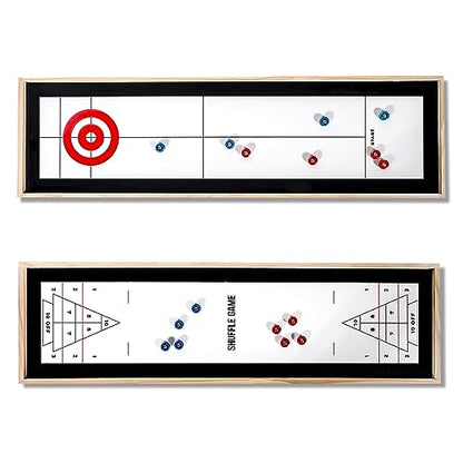 Trademark Innovations Table Top Games Shuffle Board Game Table Portable Game Table Curling Game