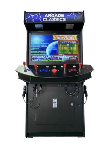 Top Us Video Arcades 4 Player Games 4600 Games 32 inch Screen Black Full Size Commercial Grade Upright Standup Arcade Machine with 2 Game Guns Included