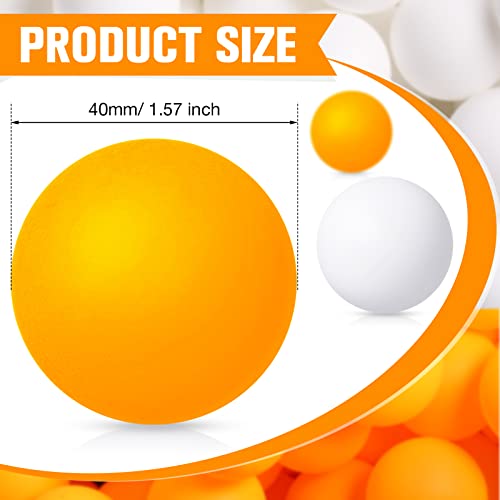 Yunsailing 300 Pieces Plastic Balls 40 mm Washable Table Tennis Balls for Outdoor Crafts Table Tennis Carnival Pool Games Party Decoration, White and Yellow