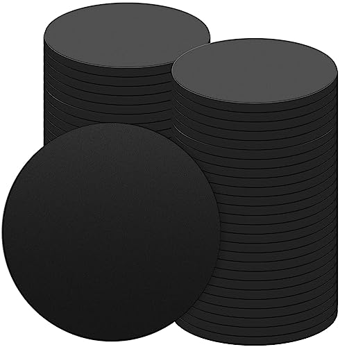 Haull 50 Pcs Billiard Pool Table Leg Shims 3" Diameter Rubber Billiard Table Leveler Pads, 0.2 Inch Thick Non-Slip Leg Shims for Pool Tables, Stackable Floor Protection Pads for Furniture, Round - color: Round, size: 0.2 Inch Thick