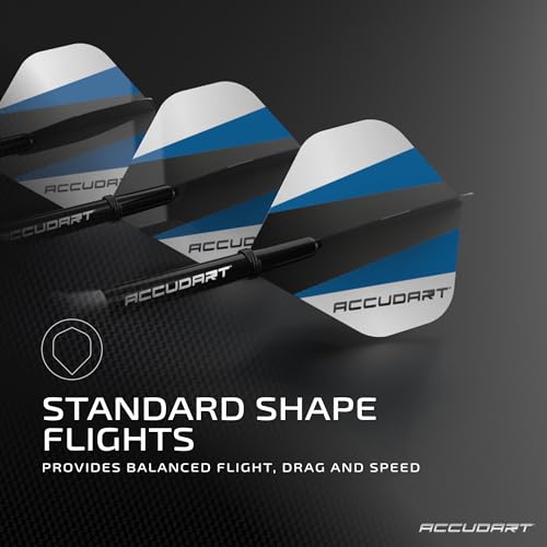 Accudart Soft Tip Dart Set 1.0 – Nickel‑Plated Steel Barrel, Knurled Grip, Polycarbonate Shafts, Standard Flights – Soft Tip Points Included, Ideal for Beginners