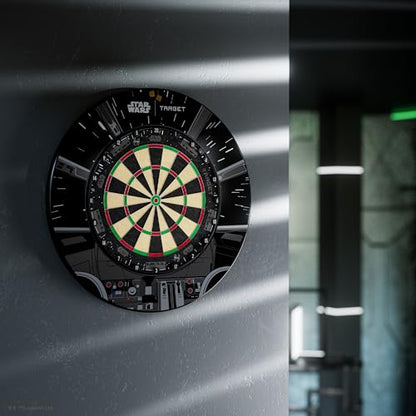 Target Darts TOR Dartboard & Dart Board Bundles | Competition Standard Steel Tip Board with Fixing Kit | Also Available: Special Edition Luke “The Nuke” Littler Board and Surround or Star Wars Galaxy - style: Star Wars Bundle