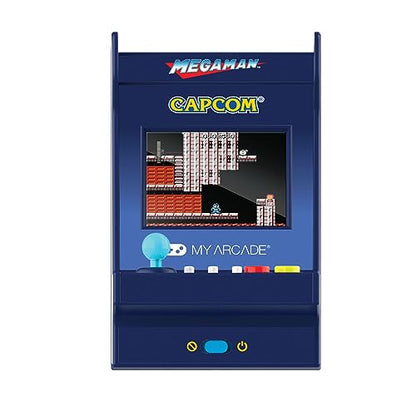 My Arcade Mega Man Nano Player Pro: 4.8" Portable Arcade with 6 Games, 2.4" Screen, Retro - style: Mega Man