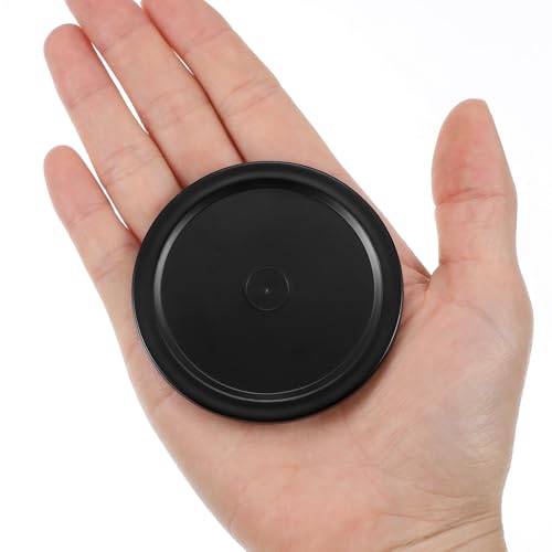 12 PCS 2.5 Inch Air Hockey Pucks, Replacement Air Hockey Pucks Set Durable Puck for Game Tables, Accessories (Red, Black)