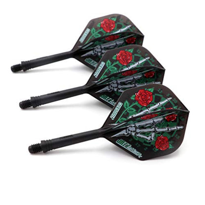 CUESOUL Jazz-Metal ROST Integrated Dart Shaft and Flights Standard Shape,Set of 3 pcs - color: CS-JMAK51XSMG