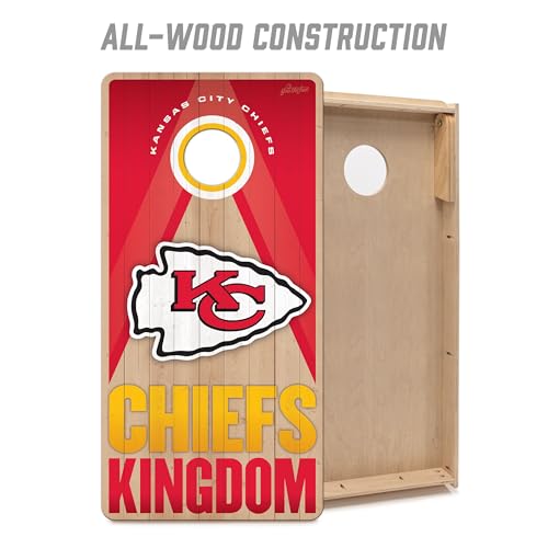 YouTheFan NFL 2' x 4' Slogan Series Professional Wood Cornhole Game - color: Kansas City Chiefs