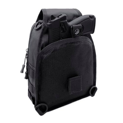 Viriber Tactical Backpack, Waterproof Military Cross-body Molle Sling Shoulder Backpack Chest Bag for Outdoor Every Day Carry Black - color: Black