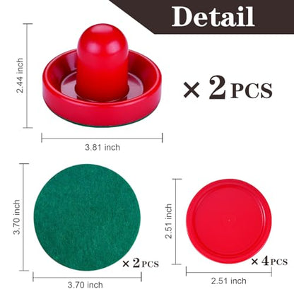 Air Hockey Pucks and Paddles,Air Hockey Strikers Pushers Air Hockey Table Replacement Accessories - color: Green