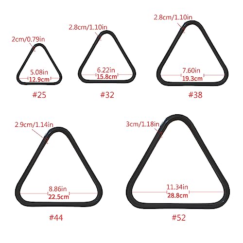 Triangles Billiard Balls Rack Frame Triangles Pool Positioning Rack Setting Frame Tripods Billiard Holder Snookers Table Balls - size: for 52 to 57mm ball
