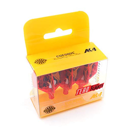 CUESOUL TERO AK4 Dart Flights Standard Shape,Peking Opera Design,Set of 3 pcs - color: Red