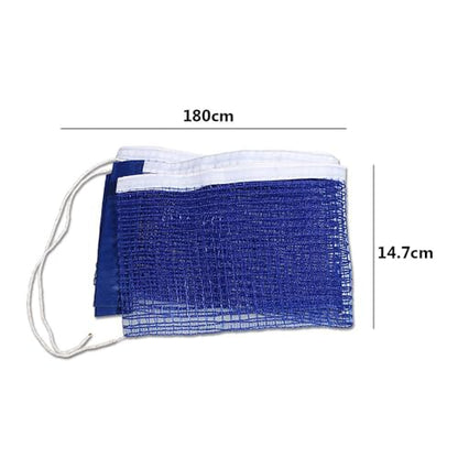 Gym Playing 2 Iron Stand Training Competition Outdoor Replacement Table Tennis Net Set Portable Foldable Sport Supplies(Blue)