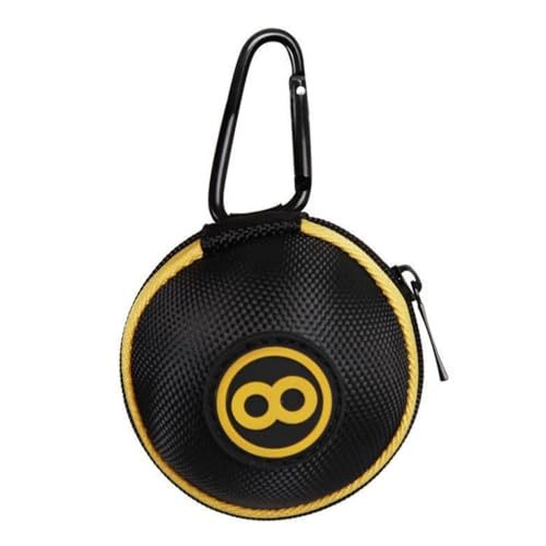 Cue Ball Case 2.24in Billiard Ball Carrying Case, Easy to Carry Clip-on Cue Ball Bag for Billiard Balls, Training Balls and Pool Balls - color: Yellow