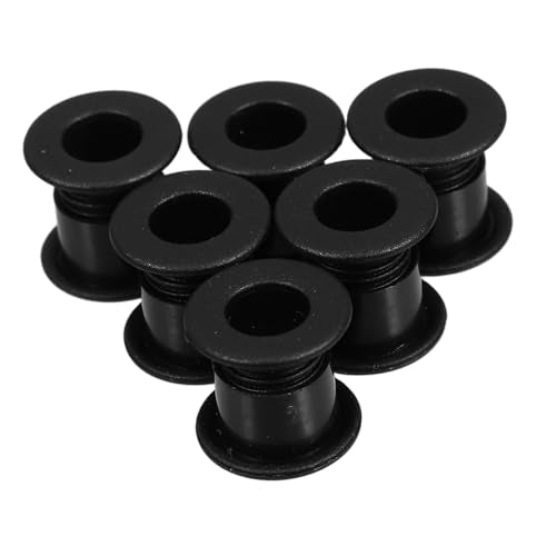 TOYANDONA 6pcs Foosball Table Bearings Bushings for Smooth Rod Movement Easy Installation Replacement Parts for Table Soccer Players Black Color