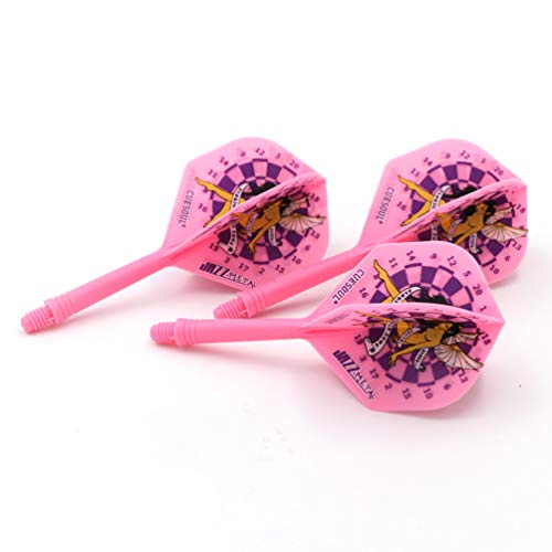 CUESOUL Jazz-Metal ROST Integrated Dart Shaft and Flights Standard Shape,Set of 3 pcs - color: CS-JMAK56XBFN