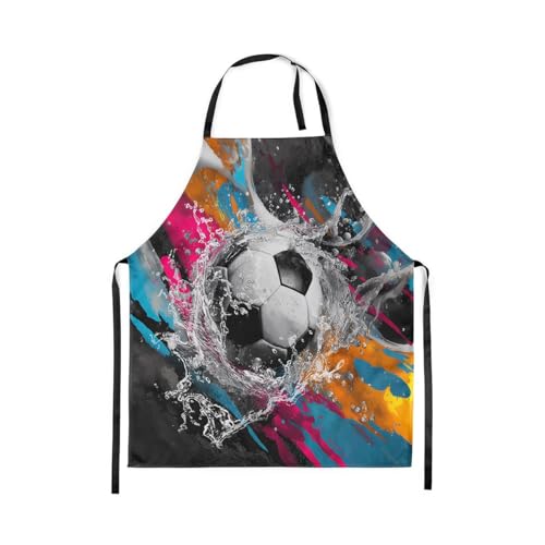 Castle Fairy Basketball Kitchen Apron - color: Graffiti Soccer