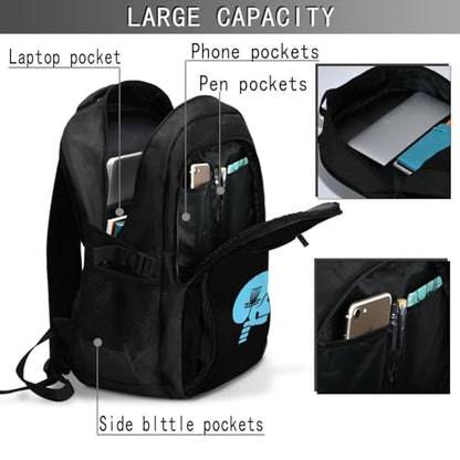 Disc Golf On The Mind Travel Backpack, Extra Large 50L Laptop Backpacks for Men Women, College Backpacks Work Bag with USB Charging Port Fits 17 Inch Computer, Black
